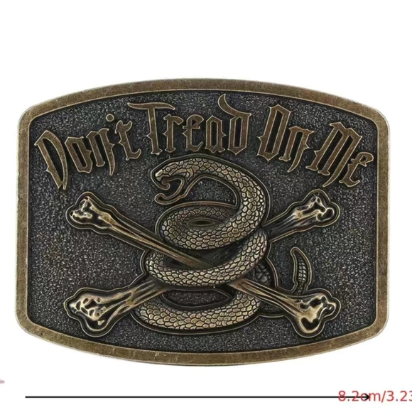 New don't tread on me snake belt buckle - Picture 13 of 15